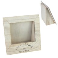 Bedíszíthető vintage fa keret - fehér – festéshez, decoupage technikához