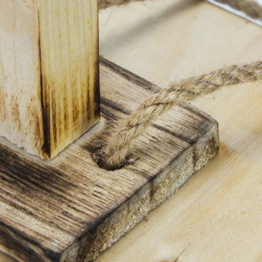 Dekorálható fa lanterna zárt tetővel 15x15x36cm – karácsonyi – karácsonyi dekorációhoz és ünnepi díszítéshez – Papelito.hu