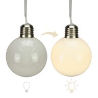 Világítós díszíthető gömb 8cm – esküvői dekorációhoz