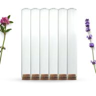 Üveg kémcső parafa dugóval 2,2x15cm 6db/csomag – esküvői dekorációhoz