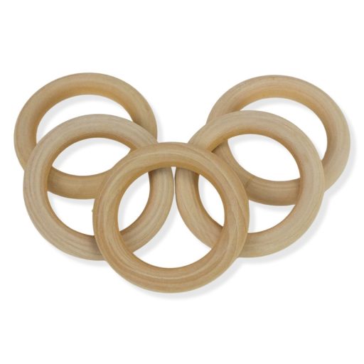Natúr fa karika 6cm 100db/csomag - OKOSÁR! – kreatív hobby projektekhez