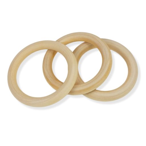 Natúr fa karika 7,5cm 50db/csomag - OKOSÁR! – kreatív hobby projektekhez