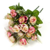 Rózsacsokor rózsaszín 10fejes