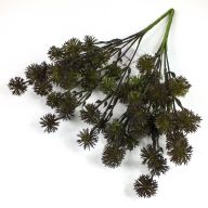 Bogáncs csokor - zöldes barna 2db/csomag – virágdekorációhoz, koszorúhoz