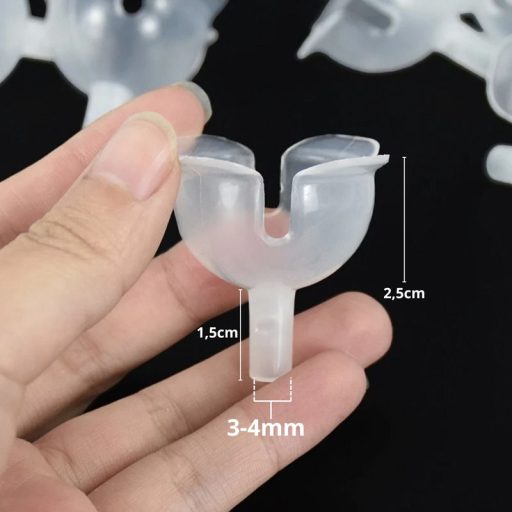 Bonbon tartó félgömb pálcázható opálos 4cm 100db/csomag OKOSÁR! – húsvéti dekorációhoz