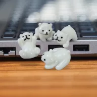 Mini jegesmedvék 4db/csomag – karácsonyi dekorációhoz