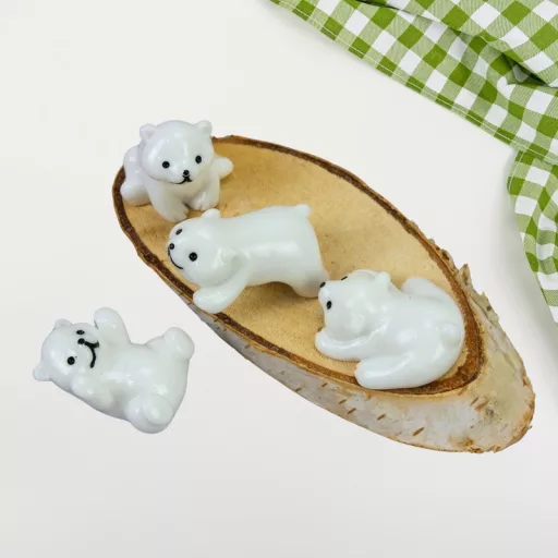 Mini jegesmedvék 4db/csomag – karácsonyi dekorációhoz