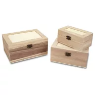 Natúr fa peremes doboz szett – festéshez, decoupage technikához