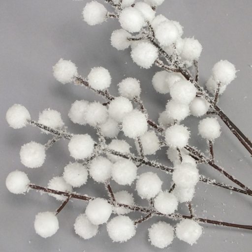  Havas fehér bogyós ág 50db/csomag 72/# – virágdekorációhoz, koszorúhoz