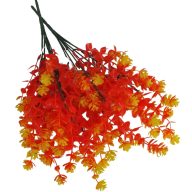 Gömbvirág csokor narancs 2db/csomag – virágdekorációhoz, koszorúhoz