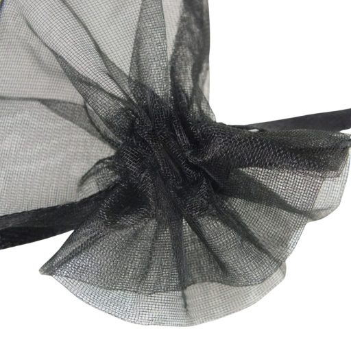 Organza tasak fekete 12db/cs – kreatív dekorációhoz