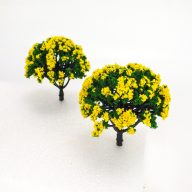 Hibiszkusz sárga 8cm 2db/csomag – kerti és otthoni dekorációhoz