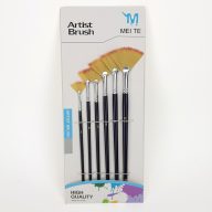 Legyező fejű ecset szett 6db-os – kreatív hobby projektekhez