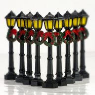 Kandeláber koszorúval 10db/csomag – karácsonyi – karácsonyi dekorációhoz és ünnepi díszítéshez – Papelito.hu