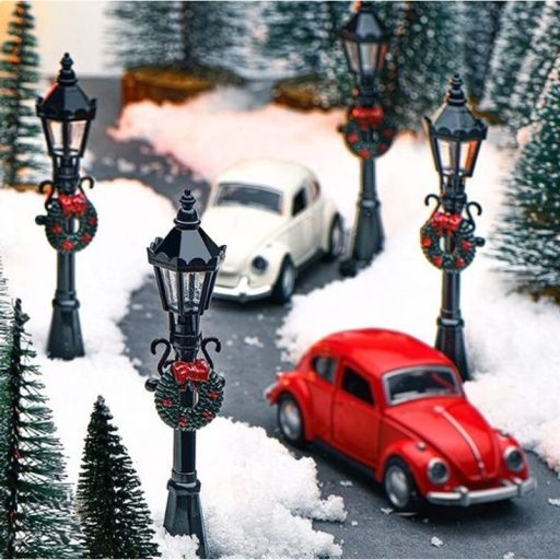 Kandeláber koszorúval 10db/csomag – karácsonyi – karácsonyi dekorációhoz és ünnepi díszítéshez – Papelito.hu