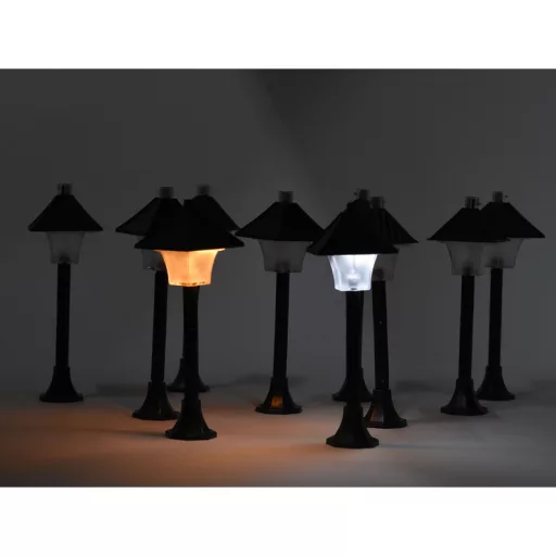 Ledes kandeláber 10db/szett  - elemes – karácsonyi – karácsonyi dekorációhoz és ünnepi díszítéshez – Papelito.hu