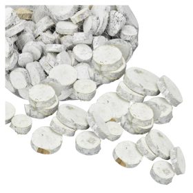 Fehér fakorongok vegyes 1-6cm 0,5kg