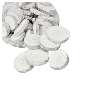 Fehér fakorongok 3-4cm 0,5kg/csomag