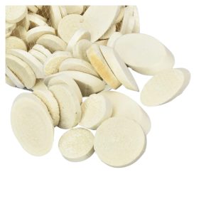 Natúr ovális fa szeletek vegyes 2-6cm 0,5kg/csomag