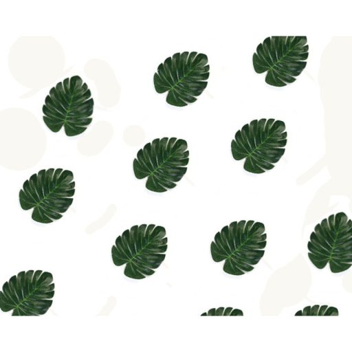 Szár nélküli filodendron levél 12db/csomag – virágdekorációhoz, koszorúhoz