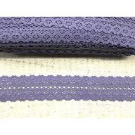 Pamut csipke - antiklila 4,5cm *2méter – kreatív dekorációhoz