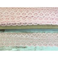 Pamut csipke - rózsaszín 4,5cm*2méter – kreatív dekorációhoz