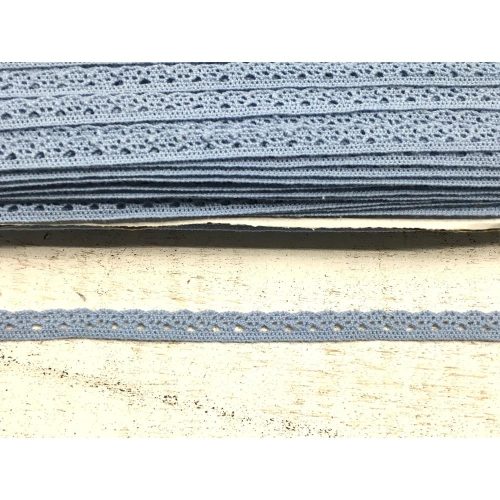 Ódonkék pamut csipke 1cm*2méter