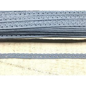 Ódonkék pamut csipke 1cm*20méter