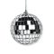  Ezüst diszkógömb karácsonyi dísz 8cm – karácsonyfára, dekorációhoz