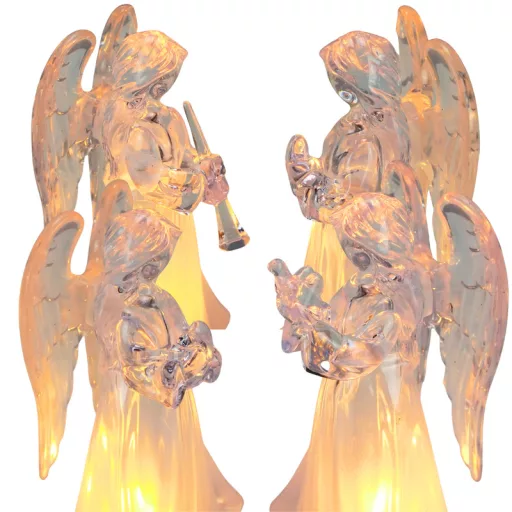 Világító angyalka 11cm (4 féle) – karácsonyi – karácsonyi dekorációhoz és ünnepi díszítéshez – Papelito.hu