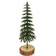  Karcsú dekorfenyő 18cm glitteres világoszöld 