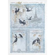 Rizspapír A4 – decoupage technikához – Rizspapírok, kartonok, egyéb papírok #R0189