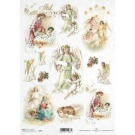 Rizspapír A4 – decoupage technikához – Rizspapírok, kartonok, egyéb papírok #R0453