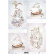 Rizspapír A4 – decoupage technikához – Rizspapírok, kartonok, egyéb papírok #R0657