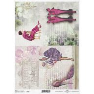 Rizspapír A4 – decoupage technikához – Rizspapírok, kartonok, egyéb papírok #R0708