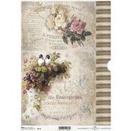 Rizspapír A4 – decoupage technikához – Rizspapírok, kartonok, egyéb papírok #R0713