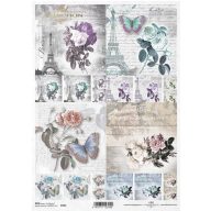 Rizspapír A4 – decoupage technikához – Rizspapírok, kartonok, egyéb papírok #R0741