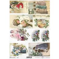 Rizspapír A4 – decoupage technikához – Rizspapírok, kartonok, egyéb papírok #R0772