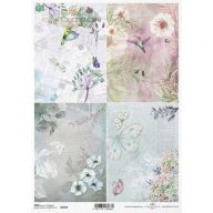 Rizspapír A4 – decoupage technikához – Rizspapírok, kartonok, egyéb papírok #R1059