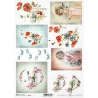 Rizspapír A4 – decoupage technikához – Rizspapírok, kartonok, egyéb papírok #R1336