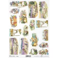 Rizspapír A4 – decoupage technikához – Rizspapírok, kartonok, egyéb papírok #R1345