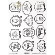Rizspapír A4 – decoupage technikához – Rizspapírok, kartonok, egyéb papírok #R1551