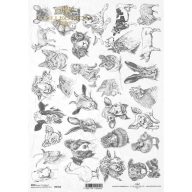 Rizspapír A4 – decoupage technikához – Rizspapírok, kartonok, egyéb papírok #R1552