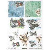 Rizspapír A4 – decoupage technikához – Rizspapírok, kartonok, egyéb papírok #R1563