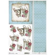 Rizspapír A4 – decoupage technikához – Rizspapírok, kartonok, egyéb papírok #R1583