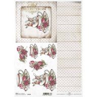 Rizspapír A4 – decoupage technikához – Rizspapírok, kartonok, egyéb papírok #R1585