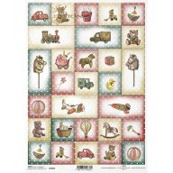 Rizspapír A4 – decoupage technikához – Rizspapírok, kartonok, egyéb papírok #R1806