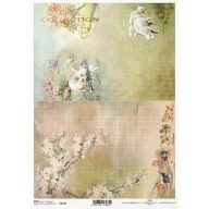 Rizspapír A4 – decoupage technikához – Rizspapírok, kartonok, egyéb papírok #R2188