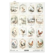 Rizspapír A4 – decoupage technikához – Rizspapírok, kartonok, egyéb papírok #R2574