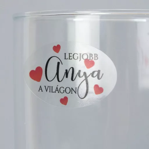 Matrica átlátszó - anyák napi vegyes 24db/lap – anyák napi dekorációhoz
